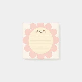 Pastel Pink Flower Shaped Sticky Note Post It Note