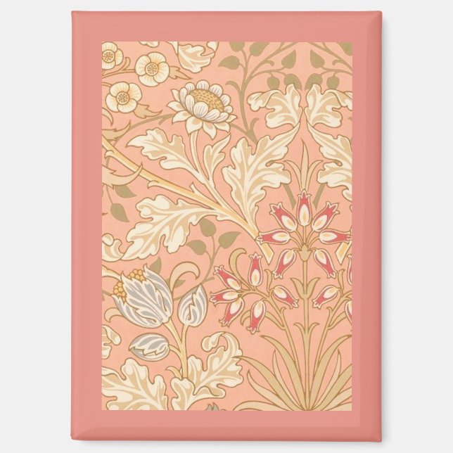 Pastel Pink Flowers Magnet (Front)