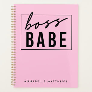 Pastel Pink Girl Boss Babe Business Owner Planner