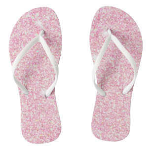 Pastel Pink Glitz and Glam   Jandals