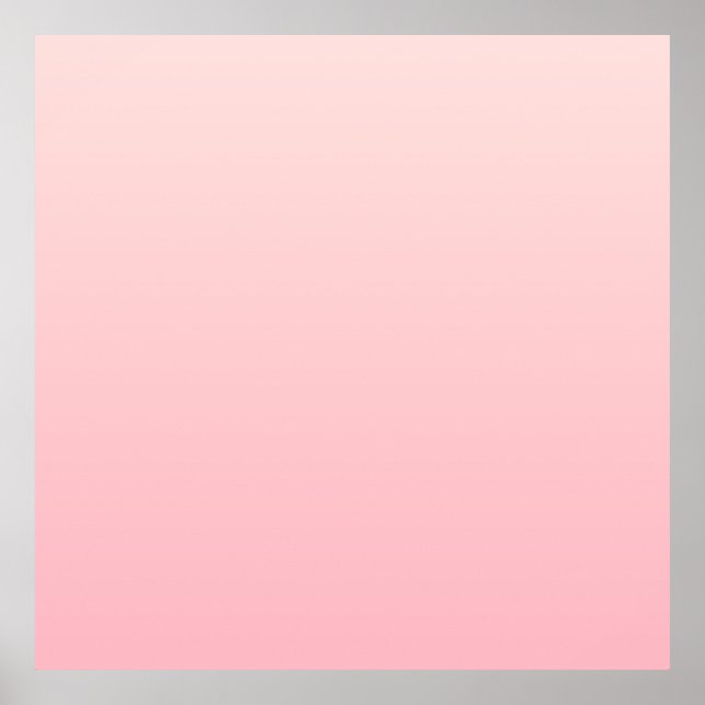 Pastel Pink Gradient Background Poster (Front)