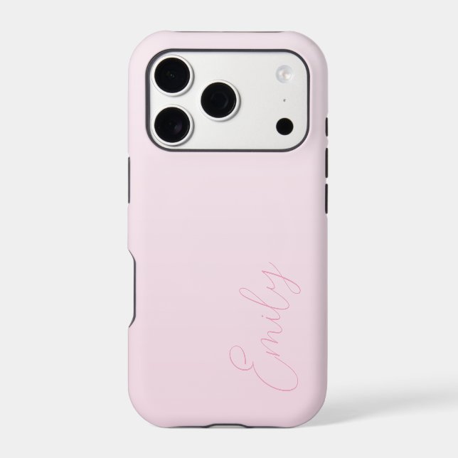 Pastel Pink Gradient Calligraphy Personalised (Back)