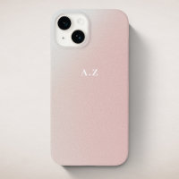 Pastel Pink Gradient Personalised Initial Monogram
