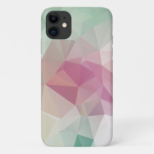 Pastel Pink Green Abstract Pyramid Pattern Art Cas Case-Mate iPhone Case