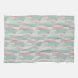 Pastel Pink & Green Esthetic- Morocco Hills Range Tea Towel