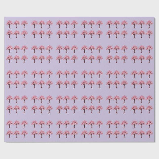 Pastel Pink Happy Vibes Clock Wrapping Paper (Flat)