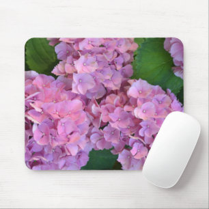 Pastel pink Hortensia hydrangea flowers  Mouse Pad