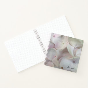 Pastel Pink Hydrangea Blossoms Bullet Journal 