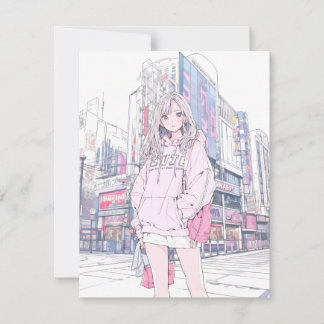 Pastel Pink JK | Sushi Girl Generative AI for Icon Invitation