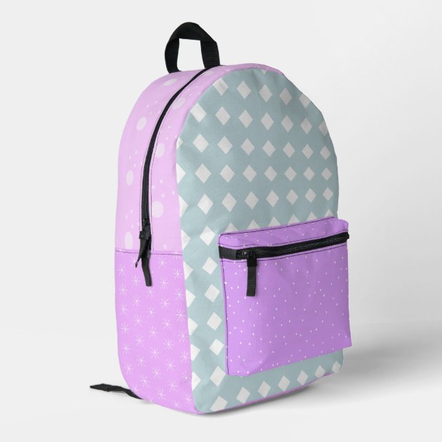 Pastel pink lavender aesthetic Backpack (Back Corner Left)