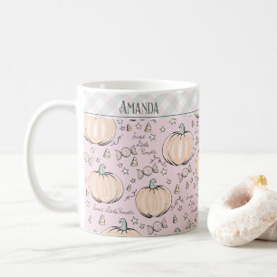 Pastel Pink Little Cutie Pumpkins Kids Mug
