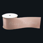 Pastel Pink Merry Christmas  Satin Ribbon<br><div class="desc">This colour matches our wrapping paper. Pastel Pink Merry Christmas Satin Ribbon.</div>