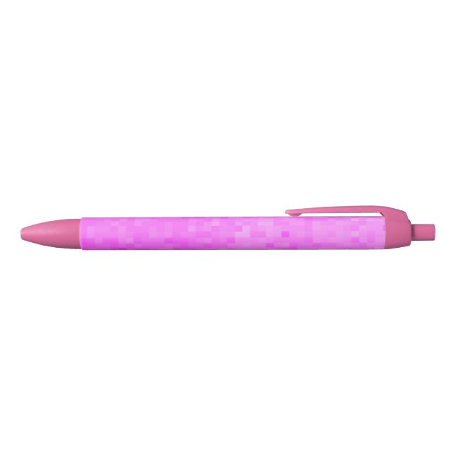 Pastel Pink Mosaic, Blue Ink Pen (Top)