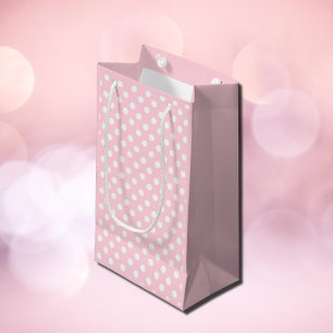 Pastel Pink Polka dots Gift Bag