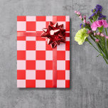 Pastel Pink Red Chequered Chequerboard Vintage Wrapping Paper<br><div class="desc">Pastel Pink and Red Chequered Chequerboard Vintage Wrapping Paper</div>