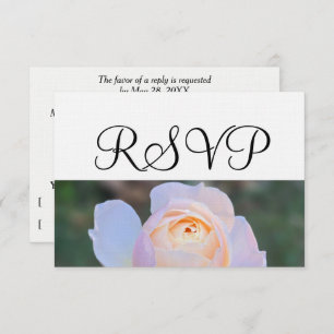 Pastel Pink Rose RSVP