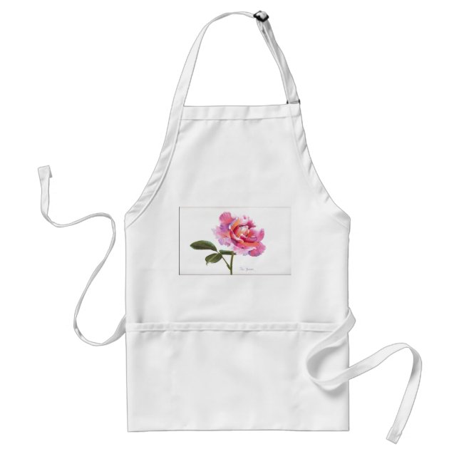 Pastel Pink Rose Standard Apron (Front)