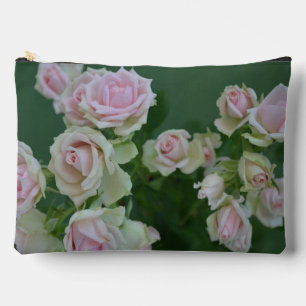 Pastel Pink Roses Aesthetic Accessory Pouch