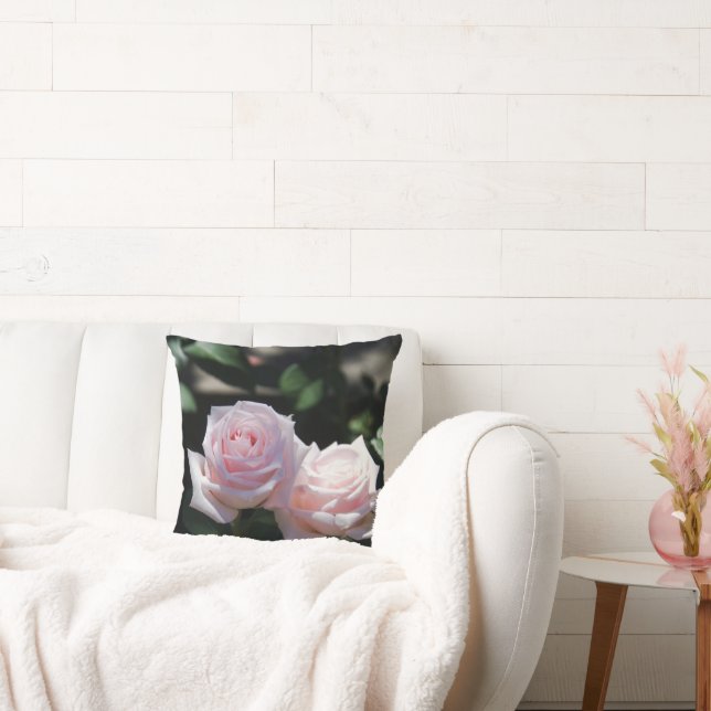 Pastel Pink Roses Cushion (Couch)
