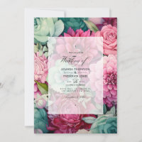 Pastel Pink, Sea Green and Merlot Summer Wedding