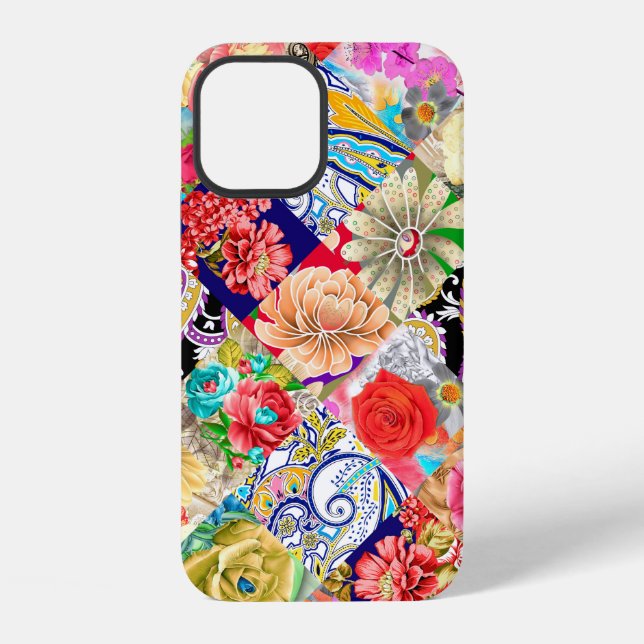 Pastel pink Seamless pattern spring branch delicat iPhone Case (Back)