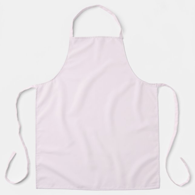 Pastel Pink Solid Colour Apron (Front)