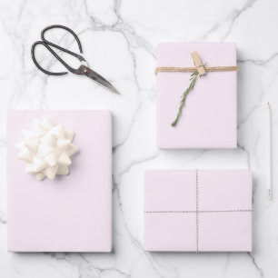 Pastel Pink Solid Colour Wrapping Paper Sheet