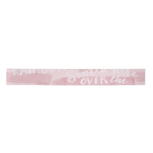 PASTEL PINK SOMEWHERE OVER THE RAINBOW SATIN RIBBON