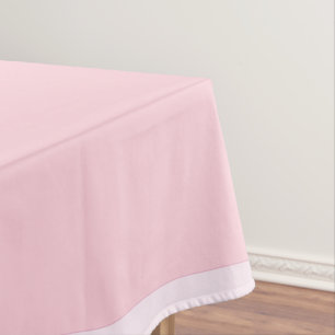 Pastel pink tablecloth