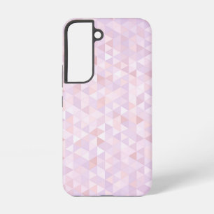 Pastel Pink Triangle Pattern Samsung Galaxy Case