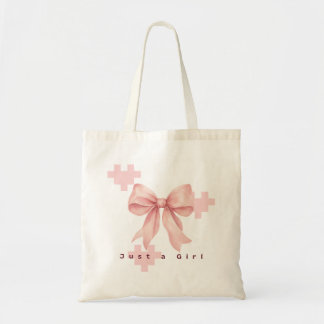 Pastel Pink Watercolor Bow Totebag Tote Bag