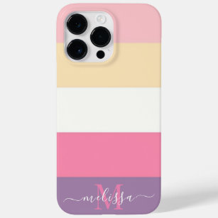 Pastel Pink White Yellow Purple Colour Block  Case-Mate iPhone 14 Pro Max Case