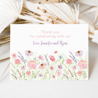 Pastel Pink Wildflower Meadow Baby Shower
