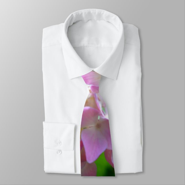 pastel pink yellow purple hydrangeas flowers Bride Tie (Tied)