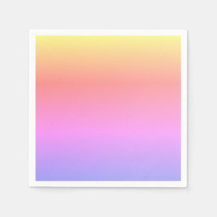 Pastel Pink Yellow Purple Ombré 4Sabrina Napkin