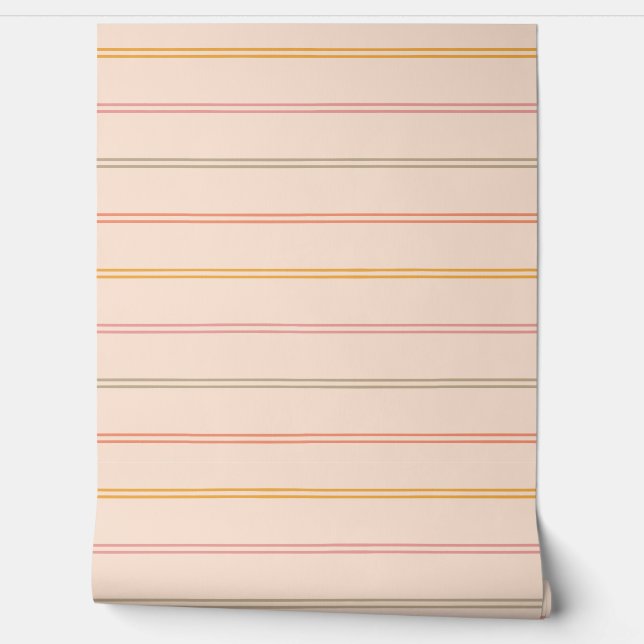 Pastel Pinstripes Wallpaper (Unrolling)