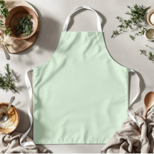 Pastel Pistachio Solid Colour Classic Elegant Apron