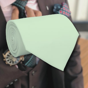 Pastel Pistachio Solid Colour Classic Elegant Tie