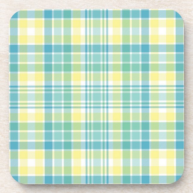 Pastel Plaid Coaster (Front)