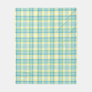 Pastel Plaid Fleece Blanket