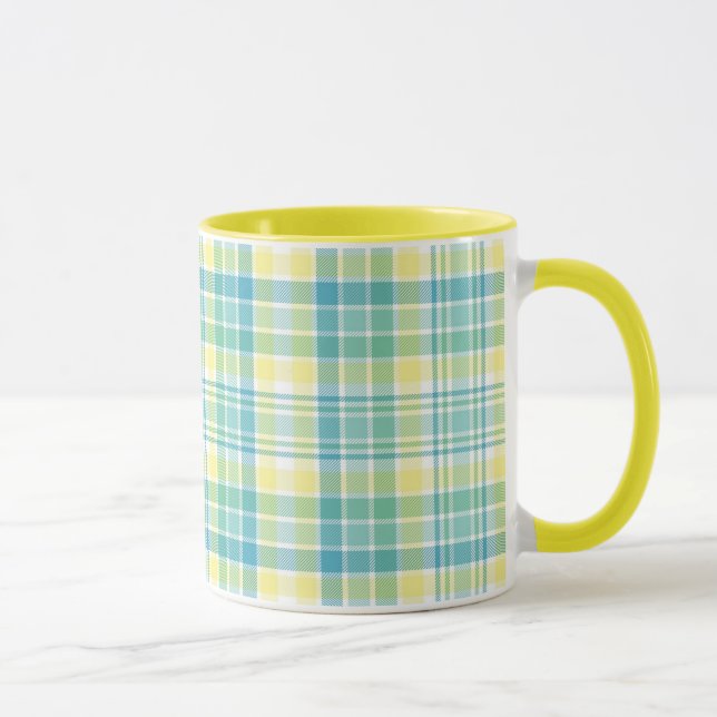 Pastel Plaid Mug (Right)