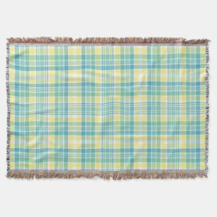 Pastel Plaid Throw Blanket