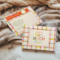 Pastel Plaid "Two Much Fun" 2nd Birthday