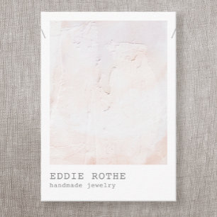 Pastel Plaster Abstract Necklace Display Business Card