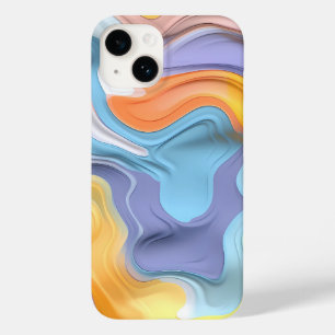 Pastel Plastic Fluid Abstract Case-Mate iPhone 14 Case