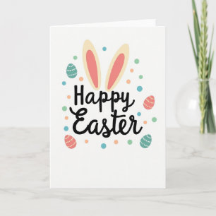 Pastel Polka Dot Easter Card