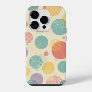 Pastel Polka Dot Retro All-Over Print Pattern with iPhone 14 Pro Case