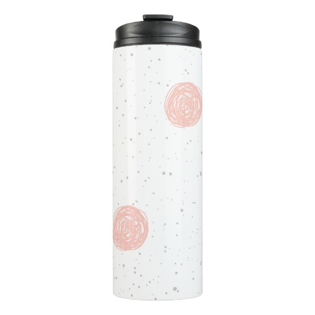 Pastel Polka Dot  Thermal Tumbler (Front)