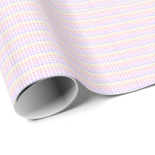 Pastel Polka Dots Glossy Wrapping Paper