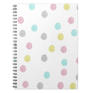 Pastel Polka Dots Spiral Notebook